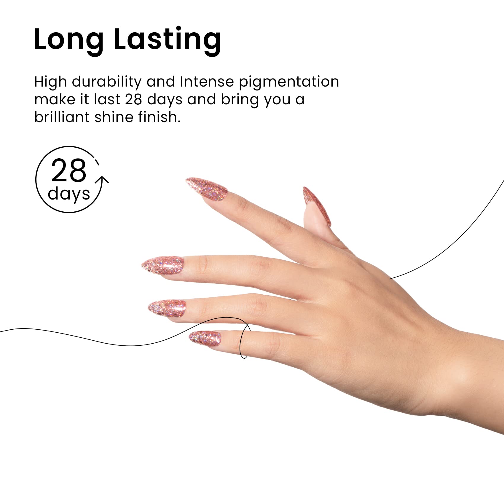 MAYCHAO 15ML Rose Pink Glitter Gel Nail Polish 1Pc Sparkly Pink Glitter Gel Polish Soak Off UV LED Nail Polish Nail Art Starter Manicure Salon DIY at Home, 0.5 OZ