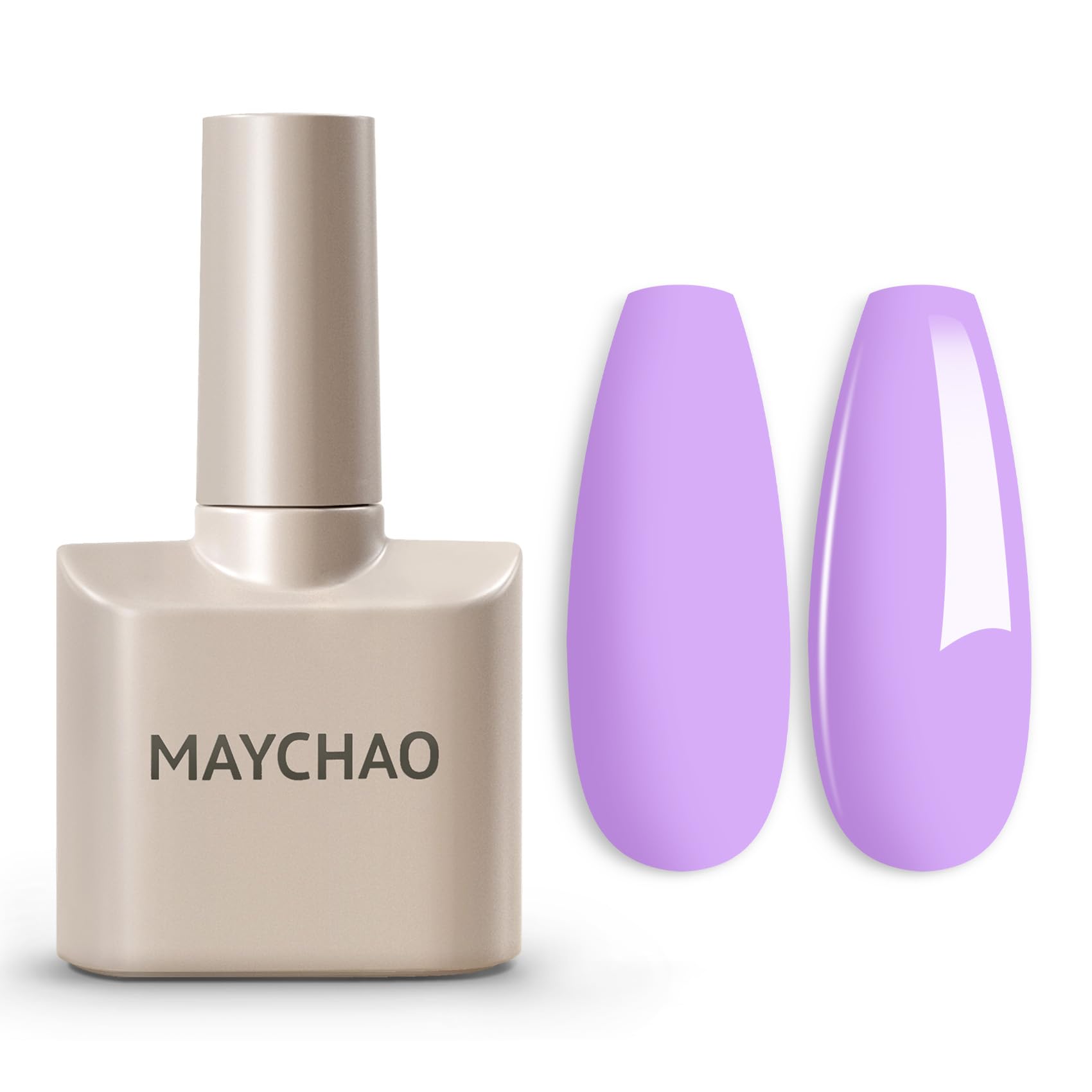 MAYCHAO 15ML Bight Purple Gel Nail Polish 1Pc Wisteria Gel Polish Soak Off UV LED Nail Polish Nail Art Starter Manicure Salon DIY at Home, 0.5 OZ
