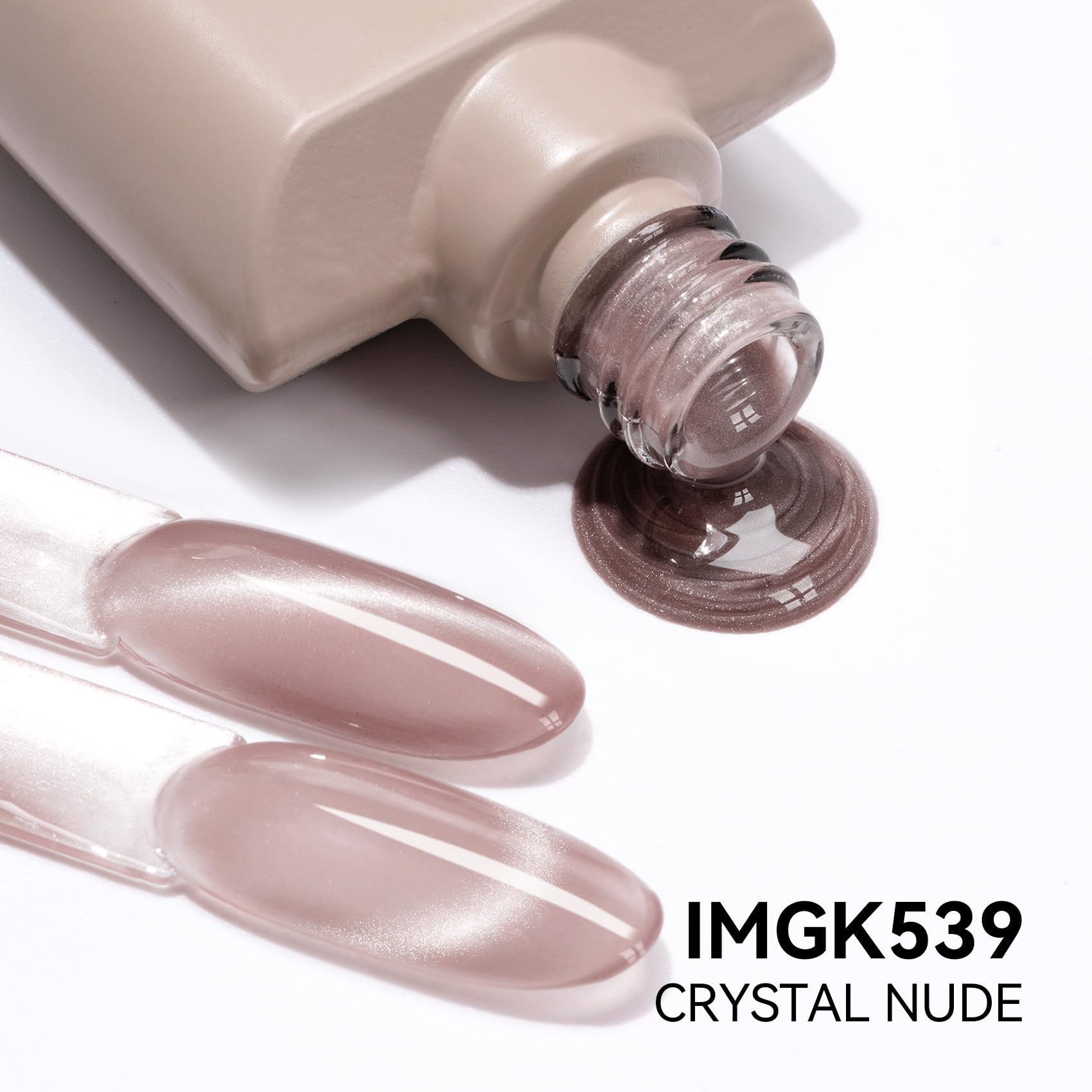 MAYCHAO 15ML Crystal Glassy Nude Cat Eye Gel Nail Polish 1Pc Silk Nude Cat Eye Gel Polish with Magnet Soak off Holographic Magnetic Nail Polish for Nail Art Manicure Salon DIY at Home, 0.5 OZ