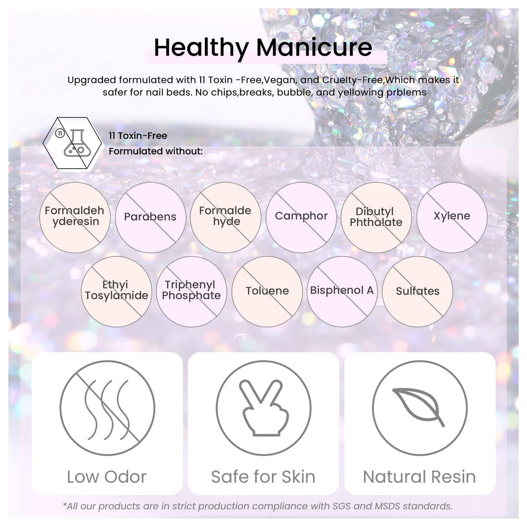 MAYCHAO 15ML Silver Glitter Gel Nail Polish 1Pc Sparkle Silver Glitter Gel Polish Soak Off UV LED Nail Polish Nail Art Starter Manicure Salon DIY at Home, 0.5 OZ