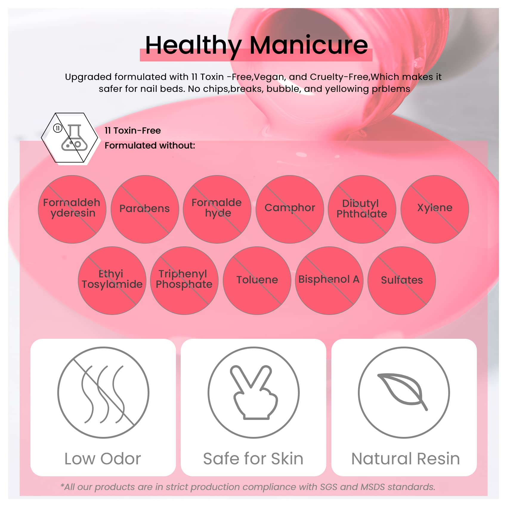 MAYCHAO 15ML Pink Gel Nail Polish 1Pc Pink Lemonade Gel Polish Soak Off UV LED Nail Polish Nail Art Starter Manicure Salon DIY at Home, 0.5 OZ